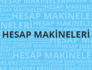 Hesap Makinaları - Promosyon